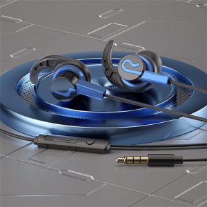 S41 In-ear Wire-controlled Game Headphones Bass Karaoke Smart Music Headset Mobile Computer Universal Blue  |   Wired Earphones Earphones & Speakers Blue