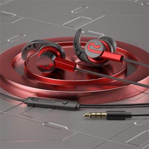 S41 In-ear Wire-controlled Game Headphones Bass Karaoke Smart Music Headset Mobile Computer Universal Red  |   Wired Earphones Earphones & Speakers Red