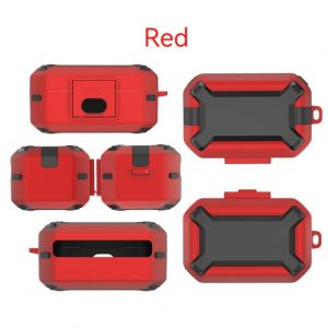 Shockproof Headphone Case Non-slip Sleeve Frame Compatible For Sennheiser Momentum True Wireless 3 Earbuds red  |   Earphones Accessories Earphones & Speakers Earphones Accessories