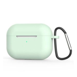 Silicone Protective Case For Airpods Pro 3-generation Earphone Protective Cover With Key Chain Green  |   Earphones Accessories Earphones & Speakers Earphones Accessories