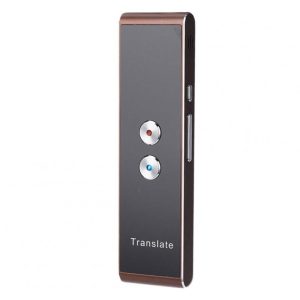 Smart Instant Real Time Voice 40 Languages Translator Brown  |   Voice Translator Earphones & Speakers Brown