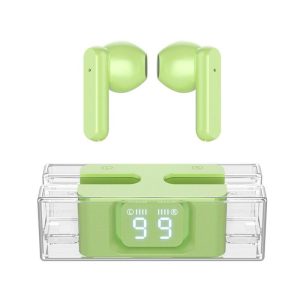 SP28 E90 Wireless Earbuds In-Ear Stereo Earphones With Charging Case LED Power Display Noise Canceling Ear Buds For Cell Phone Gaming Computer Laptop Sport light green  |   Bluetooth Earphones Bluetooth Earphones Bluetooth Earphones