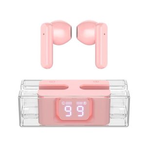 SP28 E90 Wireless Earbuds In-Ear Stereo Earphones With Charging Case LED Power Display Noise Canceling Ear Buds For Cell Phone Gaming Computer Laptop Sport pink  |   Bluetooth Earphones Bluetooth Earphones Bluetooth Earphones