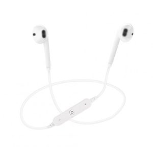 Sport Bluetooth-compatible  Stereo  Earbuds With Mic S6 Neck-mounted Wireless Earphone Music Headset Compatible For Iphone Samsung Xiaomi White_OPP bag (earphone + charging cable + manual  |   Sports Headphones Earphones & Speakers Sports Headphones