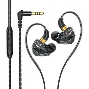 Sports Headphones 3.5mm In-Ear Wire Control Earphone With Microphone Hifi Sound Music Headset For Running black  |   Wired Earphones Earphones & Speakers Black