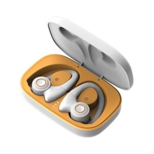 T10 Wireless Earbuds Stereo Sound Earphones Noise Canceling Hanging Ear Headphones White Yellow  |   Bluetooth Earphones Bluetooth Earphones Bluetooth Earphones