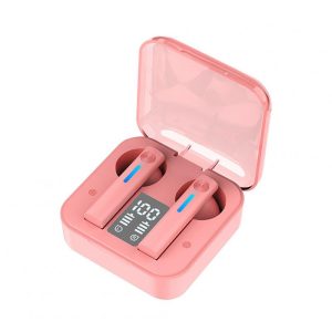 T13 Bluetooth-compatible 5.2 Headset Digital Display Earbuds Subwoofer In-ear Tws Wireless Earphones transparent pink  |   Bluetooth Earphones Bluetooth Earphones Bluetooth Earphones