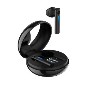 T15 Bluetooth-compatible 5.0 Headset Stereo Earbud With Makeup Mirror Binaural Touch-control Tws Wireless Earphone black  |   Bluetooth Earphones Bluetooth Earphones Black