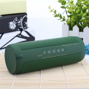 T2 Cylindrical Bluetooth-compatible Speaker Waterproof Wireless Loudspeaker Outdoor Sports Bicycle Audio Support TF Card FM Radio green  |   Stereo Speakers Earphones & Speakers Green