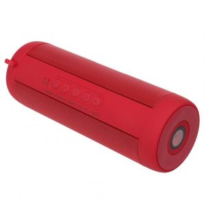 T2 Cylindrical Bluetooth-compatible Speaker Waterproof Wireless Loudspeaker Outdoor Sports Bicycle Audio Support TF Card FM Radio red  |   Stereo Speakers Earphones & Speakers Red