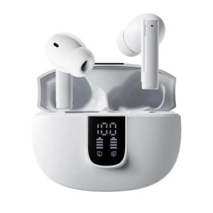 T63 Wireless Earbuds Headphones In-Ear Earbuds With Microphone Power Display Charging Case Earphones For Smart Phone Computer Laptop White  |   Bluetooth Earphones Bluetooth Earphones Bluetooth Earphones