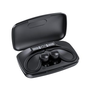 T82 Headphones Wireless Earbuds Bass Stereo Sound With Wireless LED Display Charging Case Earphones For Running Workout Gym black  |   Bluetooth Earphones Bluetooth Earphones Black