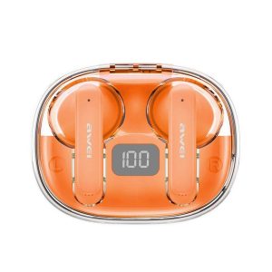 T86 Wireless Earbuds In-Ear Stereo Sport Earphones Noise Canceling Ear Buds For Smart Phone Computer Laptop Translucent orange  |   Bluetooth Earphones Bluetooth Earphones Bluetooth Earphones