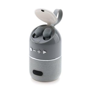 TG805 2 In 1 Portable Wireless Speaker Earbuds Portable Mini Wireless Speakers Headphones Combo For Home Party Outdoor Travel grey  |   Stereo Speakers Earphones & Speakers Grey