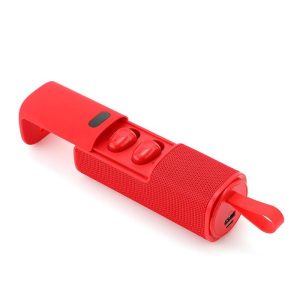 TG807 2 In 1 Portable Wireless Speaker Earbuds Waterproof Dustproof Shock-Proof Speaker With Earbuds For Home Party Outdoor Travel red  |   Bluetooth Earphones Bluetooth Earphones Bluetooth Earphones