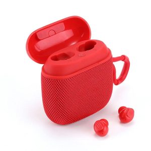 TG809 2 In 1 Portable Wireless Speaker Earbuds Combo Mini Surround Stereo Sound With Earbuds For Home Party Outdoor Travel red  |   Bluetooth Earphones Bluetooth Earphones Bluetooth Earphones