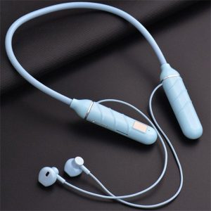 True Wireless Bluetooth Headset Neckband Headphones Stereo Binaural Sports Earphones Bt22 Blue  |   Sports Headphones Earphones & Speakers Blue