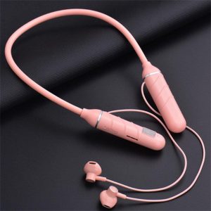 True Wireless Bluetooth Headset Neckband Headphones Stereo Binaural Sports Earphones Bt22 Pink  |   Sports Headphones Earphones & Speakers Pink