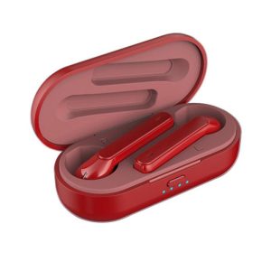 TWS Wireless Earphone Bluetooth5.0 Waterproof In-ear Sports Headphone HD Sound Smart Noise Reduction Mini Headset red  |   Bluetooth Earphones Bluetooth Earphones Bluetooth Earphones