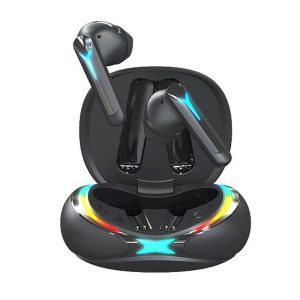 W42 Wireless Earbuds Stereo Sound Earphones with Rgb Color Dynamic Light Charging Case Black  |   Bluetooth Earphones Bluetooth Earphones Black