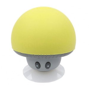 Waterproof Mini Wireless Bluetooth-compatible  Speaker Portable Mushroom-shaped Speaker Rechargeable Hands Free Music Player yellow  |   Stereo Speakers Earphones & Speakers Stereo Speakers