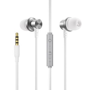 Wired Earbuds In-Ear Headphones Heavy Bass HiFi Sound Earplug Earphones 2-Button Control Comfortable To Wear Earbuds For Smart Phones Computer All 3.5mm Jack Devices silver  |   Wired Earphones Earphones & Speakers Silver