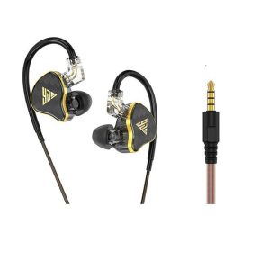 Wired Earbuds In-Ear Headphones High Sound Quality Noise Canceling Earphones Replaceable Line For All 3.5mm Jack Device Black 3.5mm round plug 3m  |   Wired Earphones Earphones & Speakers Black 3.5mm round plug 3m