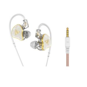 Wired Earbuds In-Ear Headphones High Sound Quality Noise Canceling Earphones Replaceable Line For All 3.5mm Jack Device White 3.5mm round plug 3m  |   Wired Earphones White 3.5mm round plug 3m