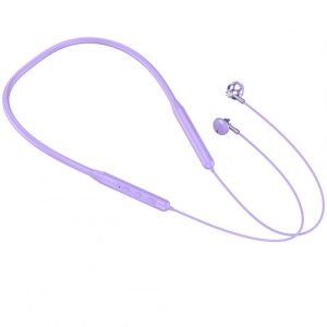 Wireless Bluetooth-compatible 5.2 Headset Hanging Neck Type Stereo Noise Reduction Sports Headphones With Microphone Gb12 Purple  |   Sports Headphones Earphones & Speakers Purple