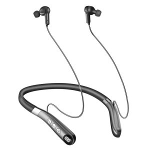 Wireless Bluetooth-compatible Earphone Digital Hearing Aid Neckband Headset Multi-channel Smart Sound Amplifier Black  |   Sports Headphones Earphones & Speakers Black