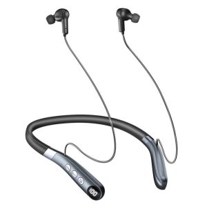 Wireless Bluetooth-compatible Earphone Digital Hearing Aid Neckband Headset Multi-channel Smart Sound Amplifier Grey  |   Sports Headphones Earphones & Speakers Grey