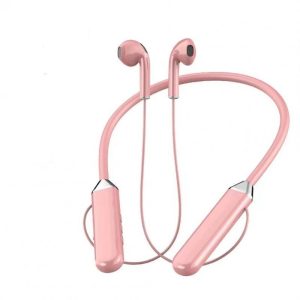 Wireless Bluetooth-compatible Headset Led Digital Display Stereo Sports Neck-mounted Earphone Pink  |   Sports Headphones Earphones & Speakers Pink