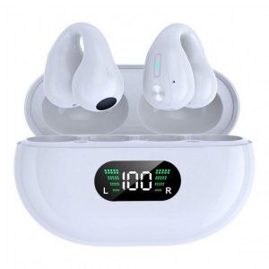 Wireless Bluetooth Headphone Noise Canceling Air Conduction Headset Ergonomic Ear Clip Sports Earphone White  |   Bluetooth Earphones Bluetooth Earphones Bluetooth Earphones