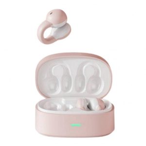 Wireless Bluetooth Headphones Bone Conduction Ear Clip Earphone Hi-Fi Music Sports Headset Pink White  |   Bluetooth Earphones Bluetooth Earphones Bluetooth Earphones