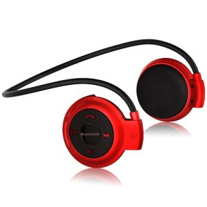 Wireless Bluetooth Headphones FM Radio Sport Music Stereo Earpics Micro SD Card Slot Headset red  |   Sports Headphones Earphones & Speakers Red