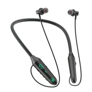 Wireless Bluetooth Headphones Neck-hanging Type Digital Display Headset Low-latency Gaming Earphone knight black  |   Sports Headphones Earphones & Speakers Knight black