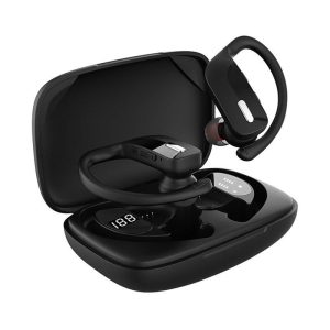 Wireless Earbuds Headphones Charging Case Earphones Clear Calls over Earhooks Headset Black T17 Long Button  |   Bluetooth Earphones Bluetooth Earphones Black + T17 long button