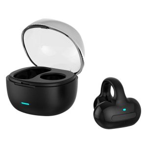 Wireless Earbuds Open Ear Headphones Bone Conduction Earphones Bluetooth 5.3 Clip-on Sport Earbuds black  |   Bluetooth Earphones Bluetooth Earphones Black