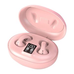 Wireless Earbuds With Power Display Charging Case Earphones Clip On Headphones Noise Canceling Earphones For Working Sports Gaming Leisure Activities pink  |   Bluetooth Earphones Bluetooth Earphones Bluetooth Earphones