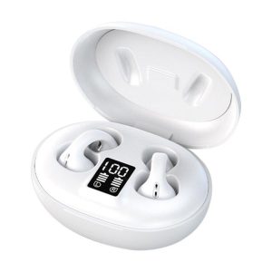 Wireless Earbuds With Power Display Charging Case Earphones Clip On Headphones Noise Canceling Earphones For Working Sports Gaming Leisure Activities White  |   Bluetooth Earphones Bluetooth Earphones Bluetooth Earphones