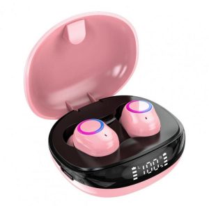 Wireless Earphone With Digital Display Charging Case Touch Control Bluetooth Headphones Noise Cancelling Earbuds pink  |   Bluetooth Earphones Bluetooth Earphones Bluetooth Earphones