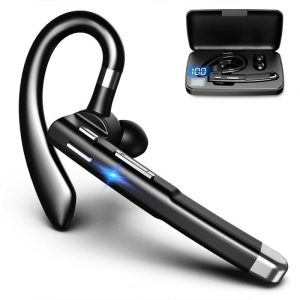 Wireless Headset Business Ear-mounted Bluetooth 5.1 Hands-free Call Noise Reduction Headphones For Driving Office with charging box  |   Sports Headphones Earphones & Speakers Sports Headphones