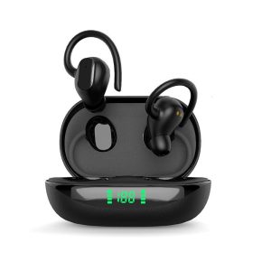 X10pro Bluetooth-compatible 5.1 Headset Digital Display Hanging Ear Earbuds Stereo In-ear Business Sports Earphones black  |   Bluetooth Earphones Bluetooth Earphones Black