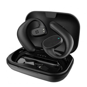 X6 Bluetooth-compatible Headset Binaural With Charging Bin Air Conduction Business Stereo Wireless Earbuds black  |   Bluetooth Earphones Bluetooth Earphones Black