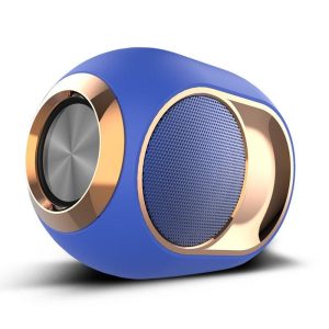 X6 Portable Wireless Speaker Rich Bass Loud 57mm Horn Driver Speaker Stereo Pairing Audio Home Outdoor Speaker blue  |   Stereo Speakers Earphones & Speakers Blue