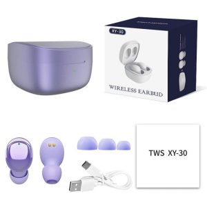 XY30 TWS Wireless Earbuds Headphones Binaural Stereo HIFI In Ear E-sports Game Earphones Lightweight Comfortable Purple  |   Bluetooth Earphones Bluetooth Earphones Bluetooth Earphones