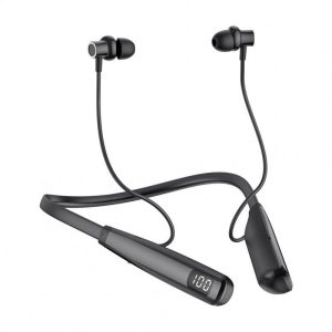 Y10 Bluetooth Headset Noise Reduction Music Earphones Led Hd Display Neckband Sports Headphones black  |   Sports Headphones Earphones & Speakers Black