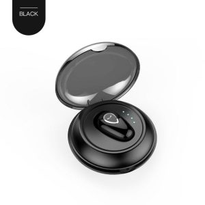 Yx01 Bluetooth-compatible Headset Wireless In-ear Mini Sports Earbuds Invisible Stereo Music Earphone Black  |   Bluetooth Earphones Bluetooth Earphones Black with charging case