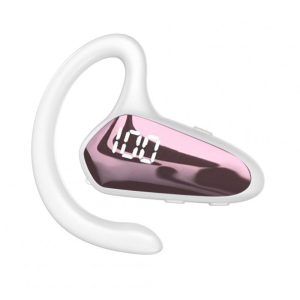 Yx02 Wireless Bluetooth Headset Digital Display Bone Conduction Concept Business Ear-mounted Earphones White Pink  |   Sports Headphones Earphones & Speakers Sports Headphones