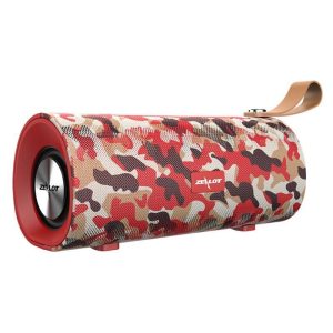 ZEALOT S30 Portable Speaker Crystal Clear Stereo Sound Rich Bass Dual Horns Speaker For Home Kitchen Work Travelling red camouflage  |   Stereo Speakers Earphones & Speakers Red camouflage